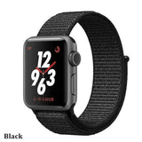 Sport Loop Breathable Apple Watch Band Black / 42mm | 44mm The Ambiguous Otter