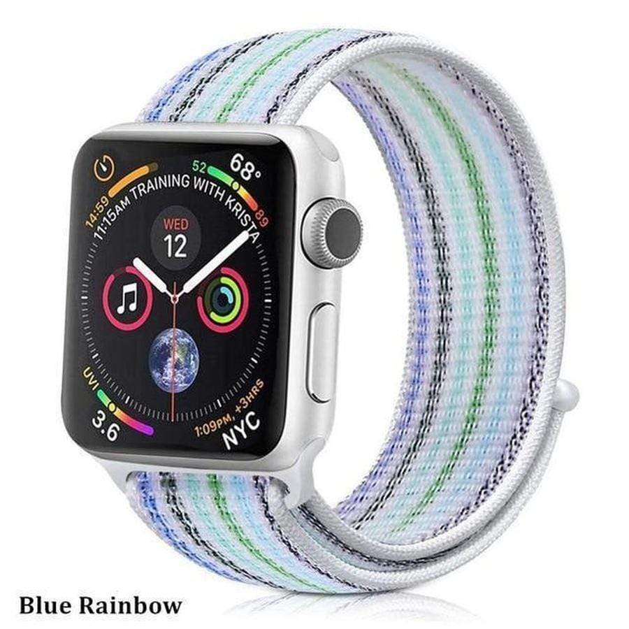 Lane And Lucia Mod Rainbow 42mm/44mm Black Apple Watch Band