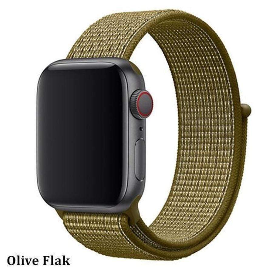 Sport Loop Breathable Apple Watch Band Olive Flak / 42mm | 44mm The Ambiguous Otter