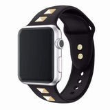 Studded Silicone Apple Watch Sports Band black / 38mm The Ambiguous Otter