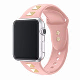Studded Silicone Apple Watch Sports Band pink / 38mm The Ambiguous Otter