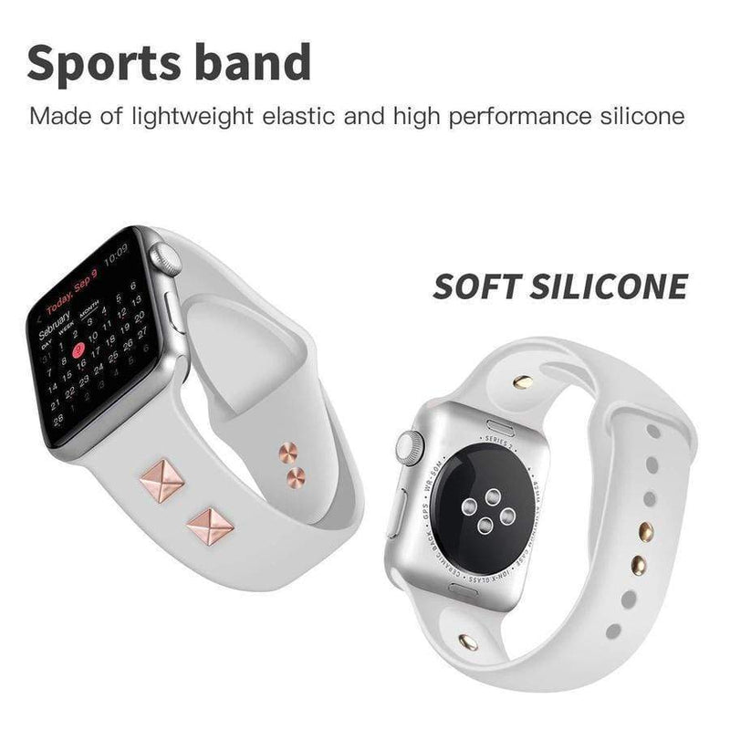 Studded Silicone Apple Watch Sports Band The Ambiguous Otter