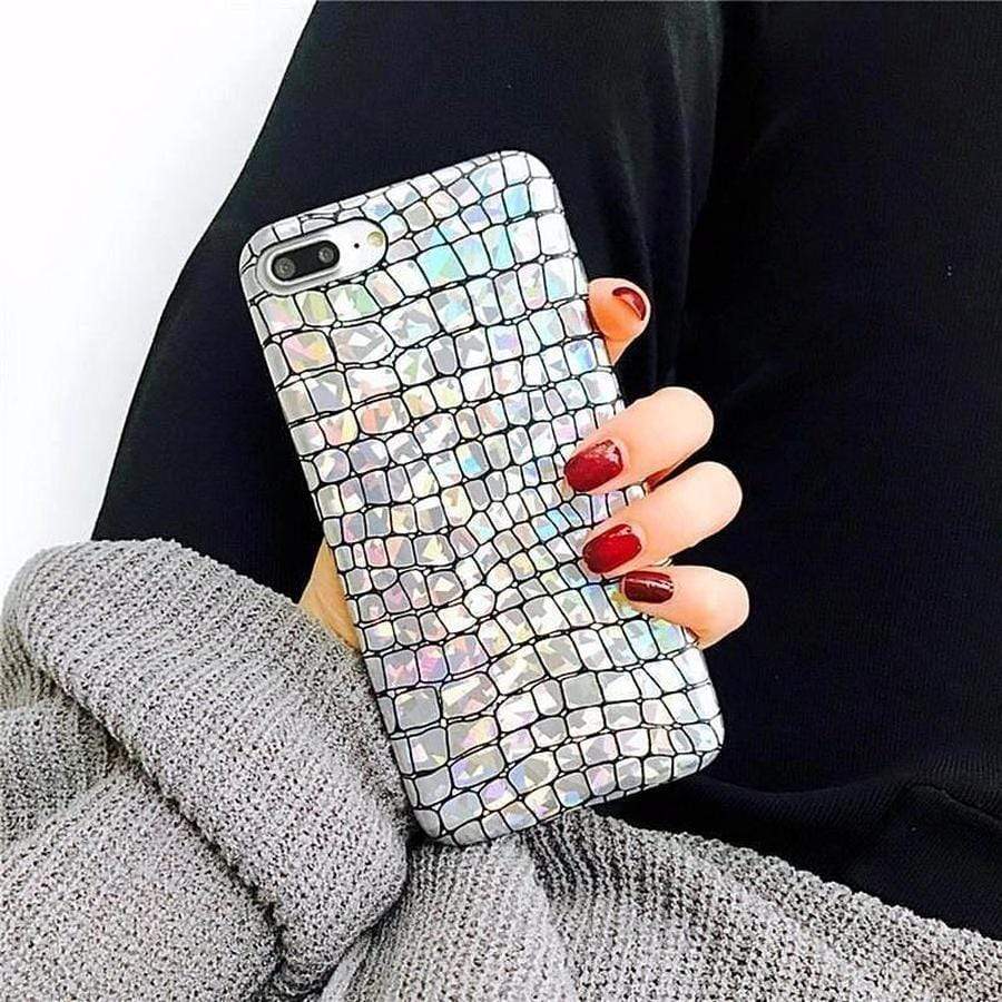 Stunning Holographic Alligator iPhone Case for iphone 6 6s The Ambiguous Otter