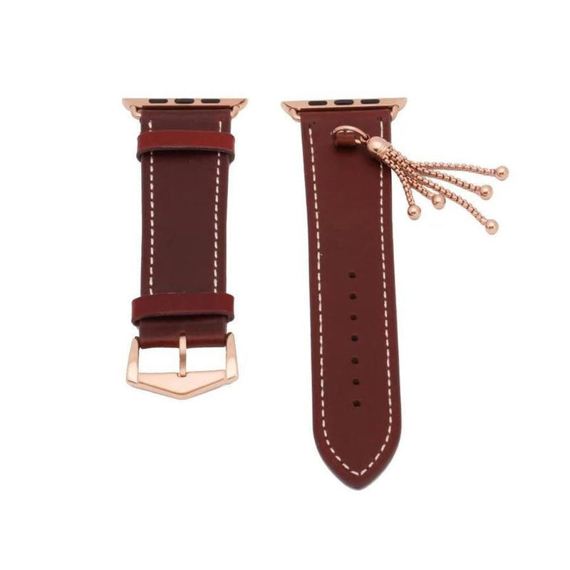 Tassels Apple Watch Leather Band Brown / 38mm The Ambiguous Otter