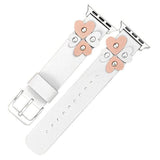 Thumbelina Flower Heart Apple Watch Leather Band White / 38mm The Ambiguous Otter