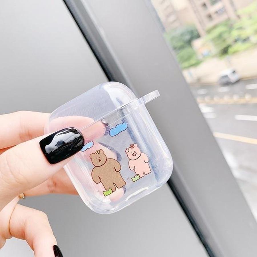 Transparent Minimal AirPods Case A19 The Ambiguous Otter