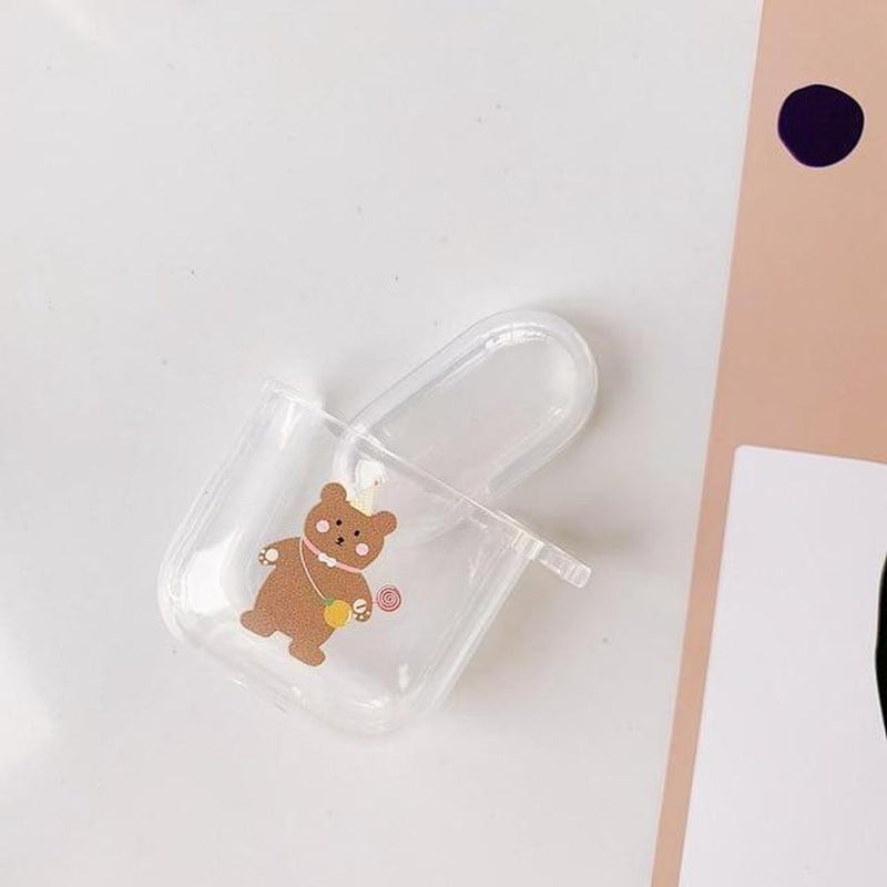 Transparent Minimal AirPods Case A20 The Ambiguous Otter