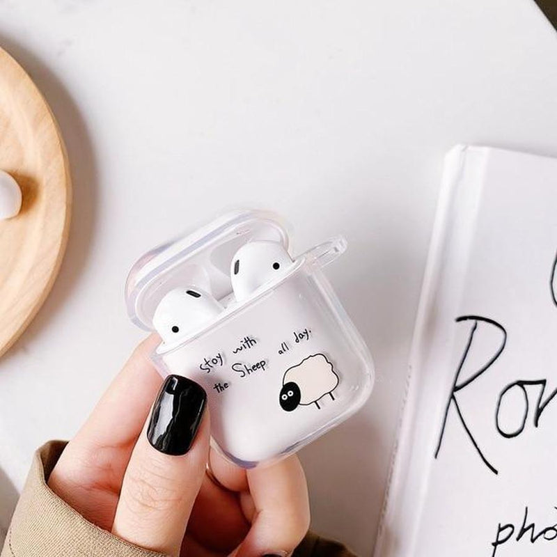Transparent Minimal AirPods Case A26 The Ambiguous Otter
