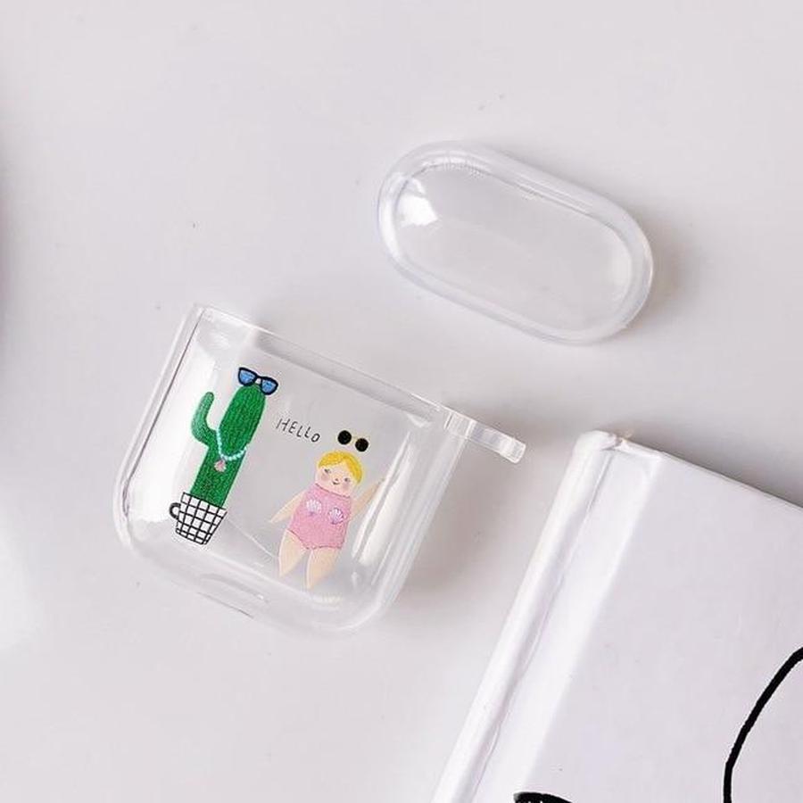 Transparent Minimal AirPods Case A27 The Ambiguous Otter