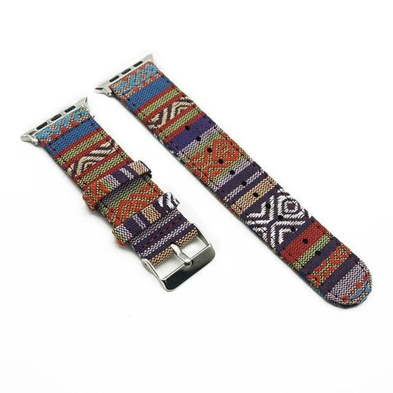 Tribal X Handmade Apple Watch Fabric Band Gaia | Silver Buckle / 38mm | 40mm The Ambiguous Otter