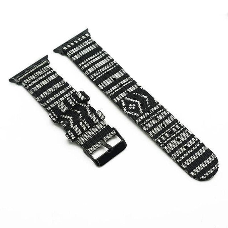 Tribal X Handmade Apple Watch Fabric Band Hart | Black Buckle / 38mm | 40mm The Ambiguous Otter