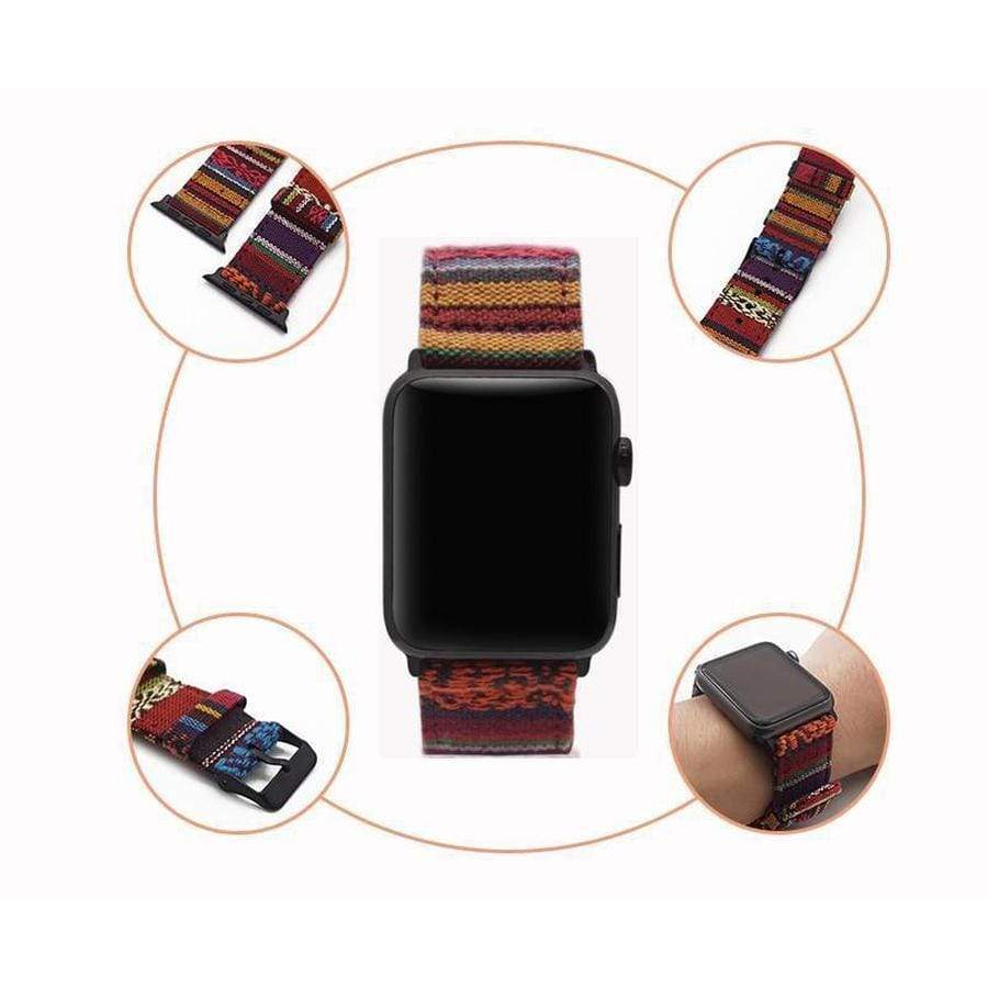 Tribal X Handmade Apple Watch Fabric Band The Ambiguous Otter