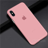 Ultra Thin Matte Transparent iPhone Case Pink / For iPhone 6 6s plus The Ambiguous Otter