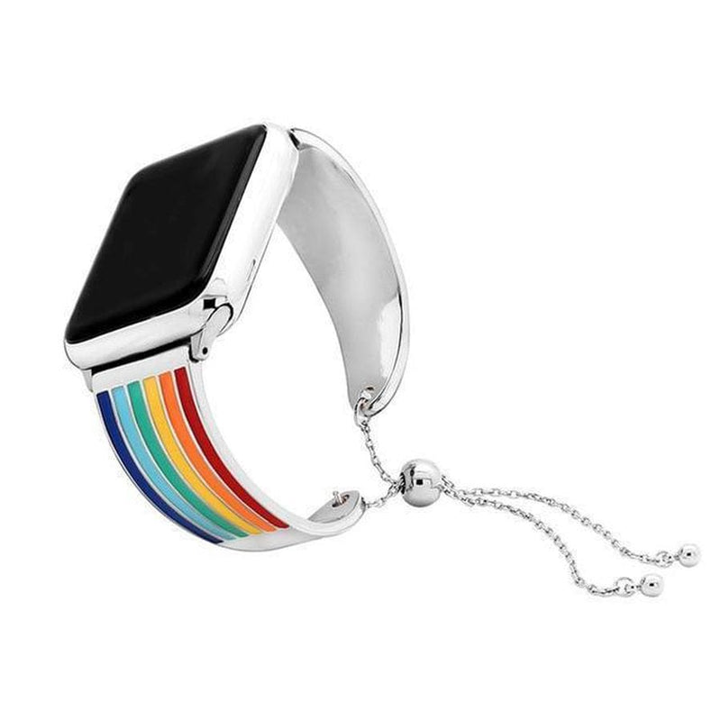 Vera Rainbow Apple Watch Bracelet Band Silver / 38mm | 40mm The Ambiguous Otter
