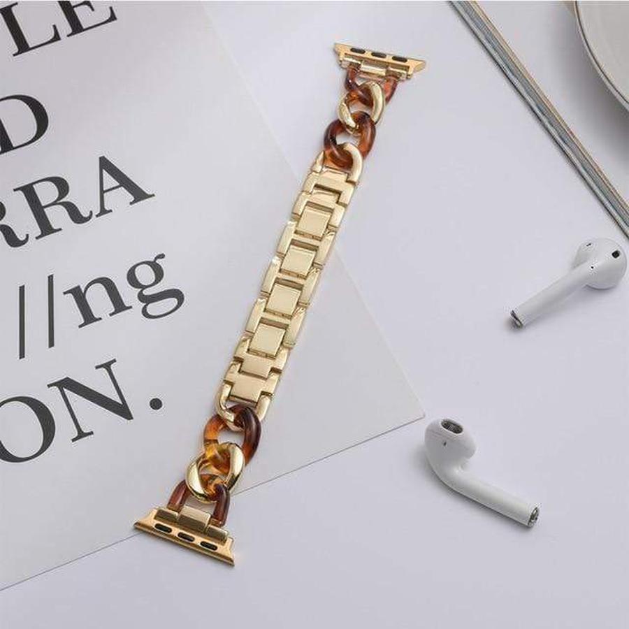 Victoria Apple Watch Bracelet Band Gold | Coffee / 38mm | 40mm The Ambiguous Otter