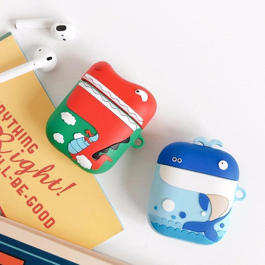 Whale x Dinosaur Toon AirPods Case The Ambiguous Otter