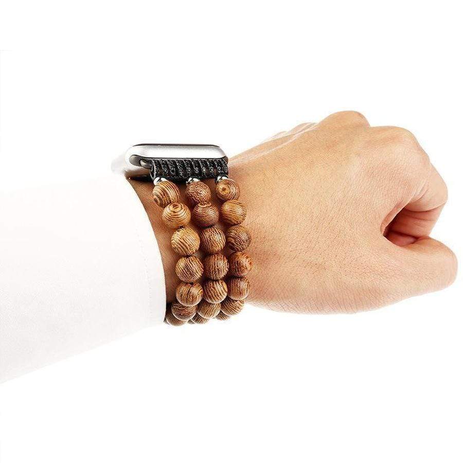Wooden Beads Apple Watch Band The Ambiguous Otter