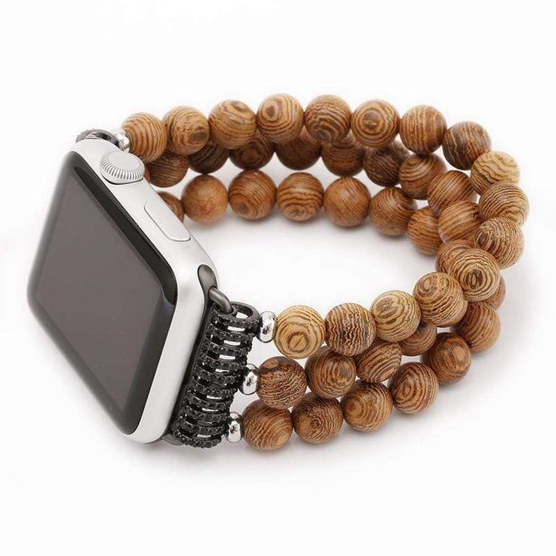 Wooden Beads Apple Watch Band The Ambiguous Otter