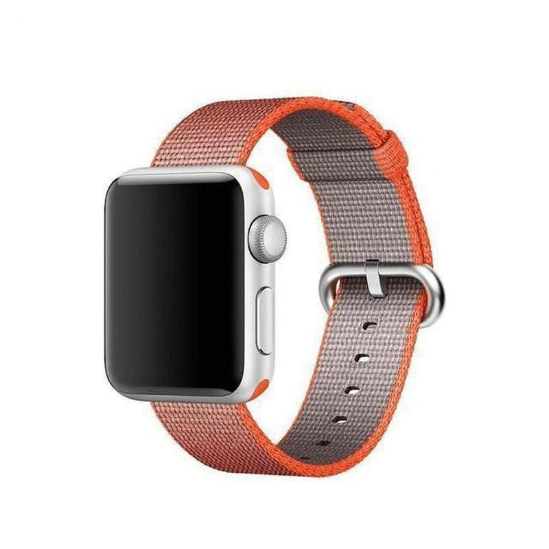 Woven Nylon Apple Watch Band pink red / 42mm The Ambiguous Otter
